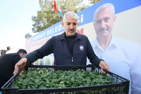 Gaziantep'te çiftçilere 10 milyon sebze ve meyve fidesi dağıtıldı