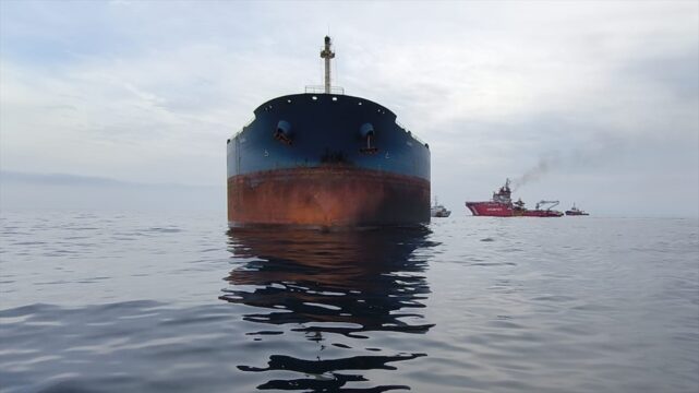“KAIROS” isimli gemideki yangın tamamen söndürüldü