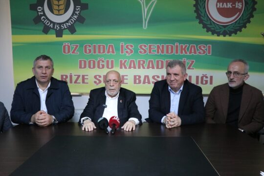 HAK-İŞ ve Hizmet-İş Sendikası Genel Başkanı Mahmut Arslan, Rize'de konuştu: