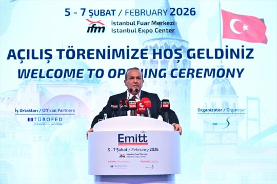 KKTC Başbakan Yardımcısı Ataoğlu, 29. EMITT Fuarı'nın açılışında konuştu: